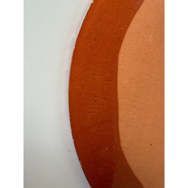 1980s Lois Barton Hand-Painted Figurative Modernist Art Ceramic Decorative Plate For Sale - Image 12 of 12