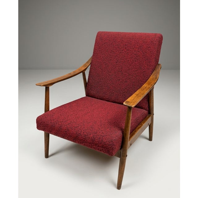 Wood Mid-Century Armchairs from TON, Czech Republic, 1960s, Set of 2 For Sale - Image 7 of 8