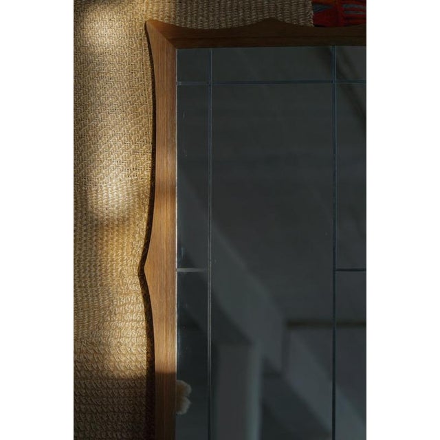 Mid-20th Century Scandinavian Modern Danish Wall Mirror in Oak, 1950s For Sale - Image 4 of 18