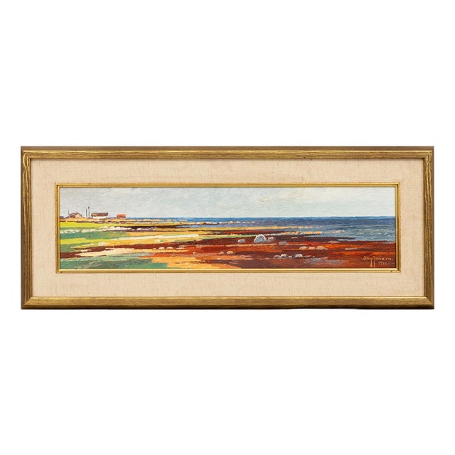 Stig Jonzon, Red Seaweed, Bredsätra Öland, 1966, Oil on Panel For Sale