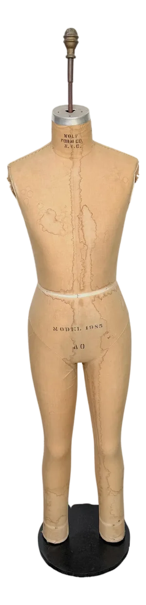 Antique Tailor’s Mannequin / Dress Form, Wolf Form Co., New York, C. 1900s