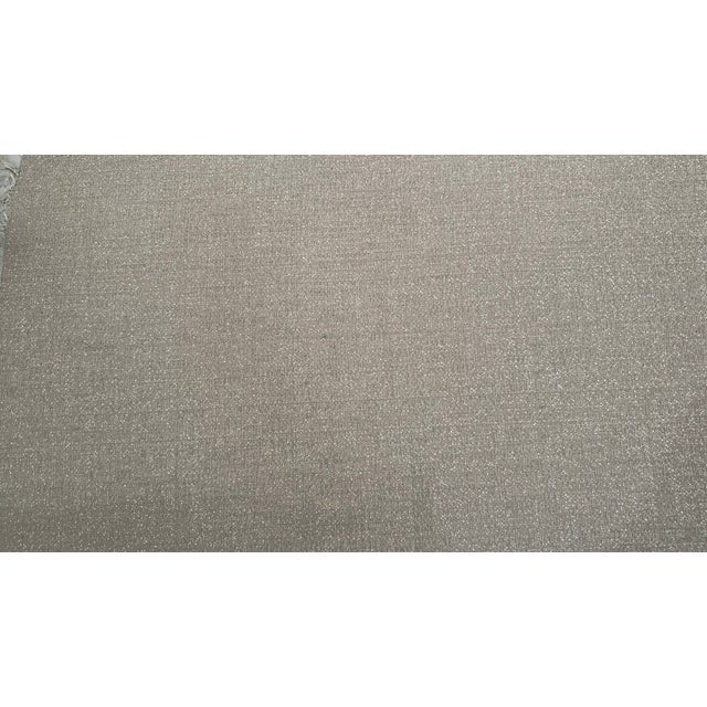 2020s Designer-Style Reversible Linen-Cotton Upholstery Fabric, Light Olive & Beige – 2.22 Yards For Sale - Image 5 of 6