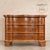 A stunning, dramatic serpentine/bombe form, burl walnut chest with decorative banding, three large sculptural drawers,...