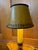 1940s Vintage Italian Single Light Mustard & Black Tole Ware Electric Aladdin Lamp For Sale - Image 5 of 10