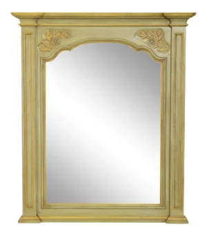John Widdicomb Vintage French Louis XV Style Painted Wall Mirror