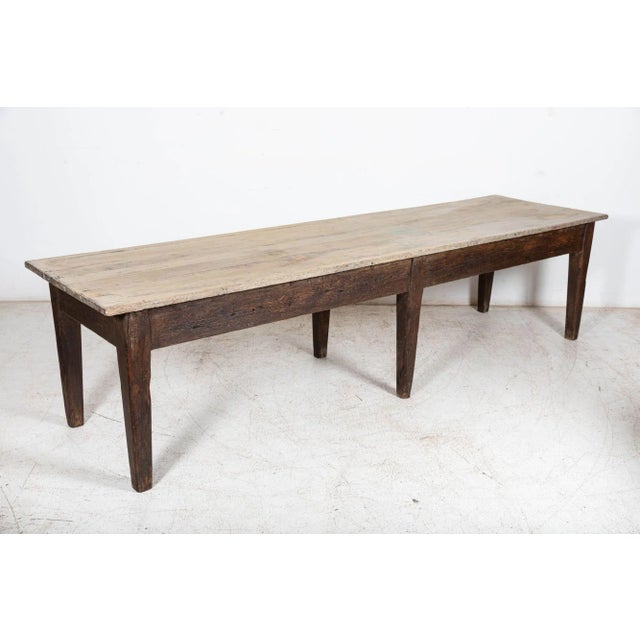 Scottish Refectory Art Table with Oak Top For Sale - Image 10 of 15