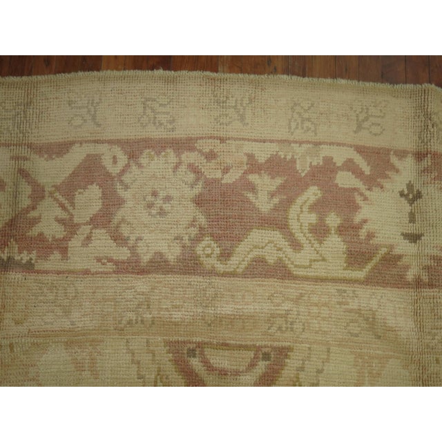 Arts & Crafts Turkish Oushak Square Rug For Sale - Image 3 of 6
