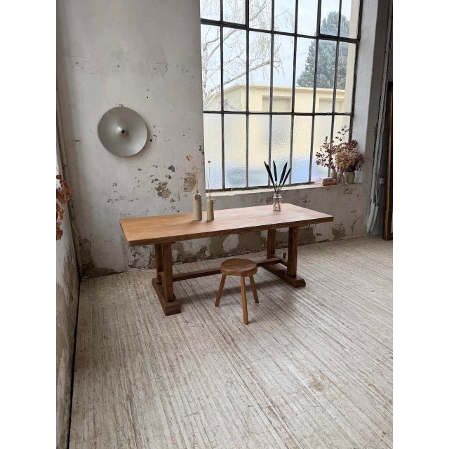 Elm Monastery Table, 1960s For Sale - Image 13 of 18