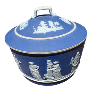 Wedgwood Cobalt Blue Butter Tub, Circa 1894