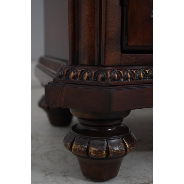 Century Marble Top Cherry Server Cabinet For Sale - Image 13 of 18
