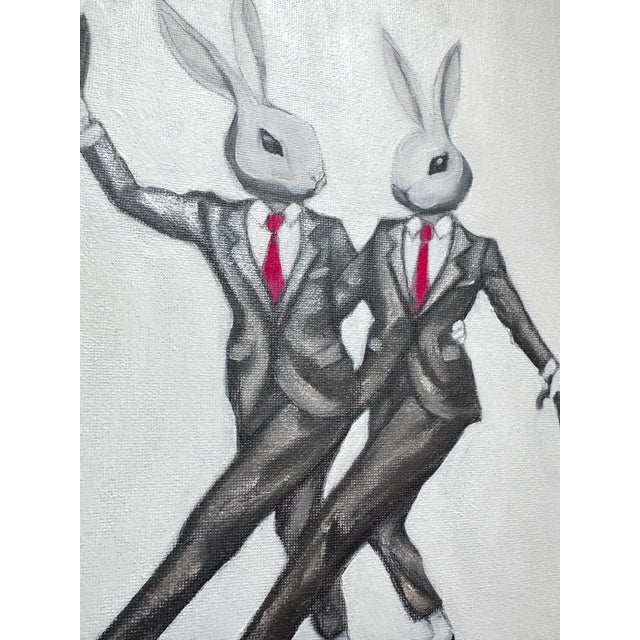Max & Alma create kitsch, pop, feel-good art that elevates the vibe of any space. This original 12"x12" oil painting...