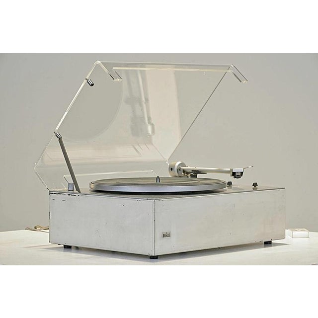 Metal Record Player by Dieter Rams for Braun Ag, Germany, 1967 For Sale - Image 7 of 15