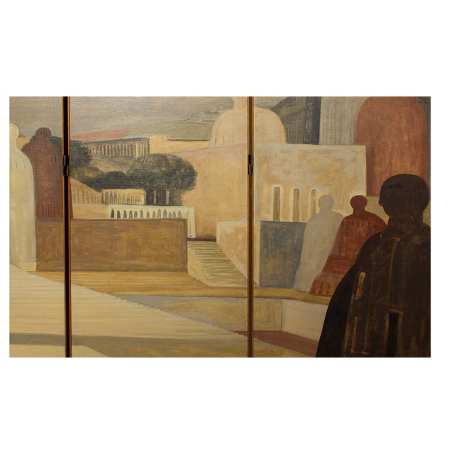 Mid-Century Modern Salvatore Fiume Italian Floor Screen Dated 1954 For Sale - Image 3 of 17