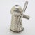 1980s Vintage Italian Handmade Genuine Silver Windmill Dollhouse Miniature Figurine Sculpture, Hallmarked For Sale - Image 5 of 10