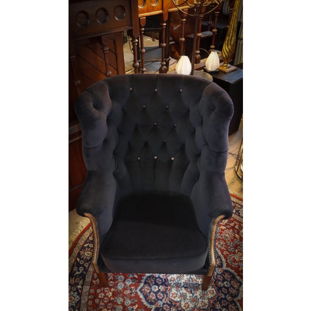 Wingback Club Chair in Leather from Tetrad Mackenzie, 2010s For Sale - Image 10 of 18