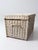 Vintage White Wicker Storage Basket For Sale - Image 9 of 18