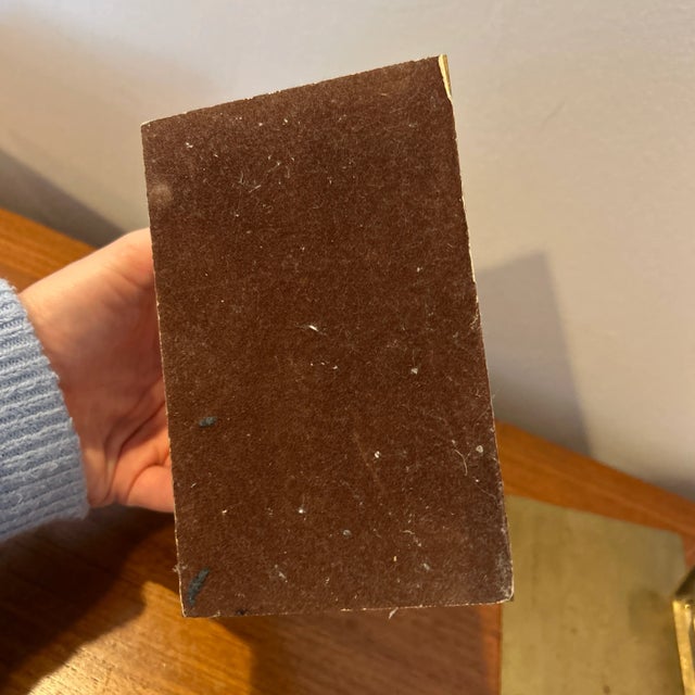 Brass Vintage 1970s Brass a to Z Bookends For Sale - Image 8 of 9