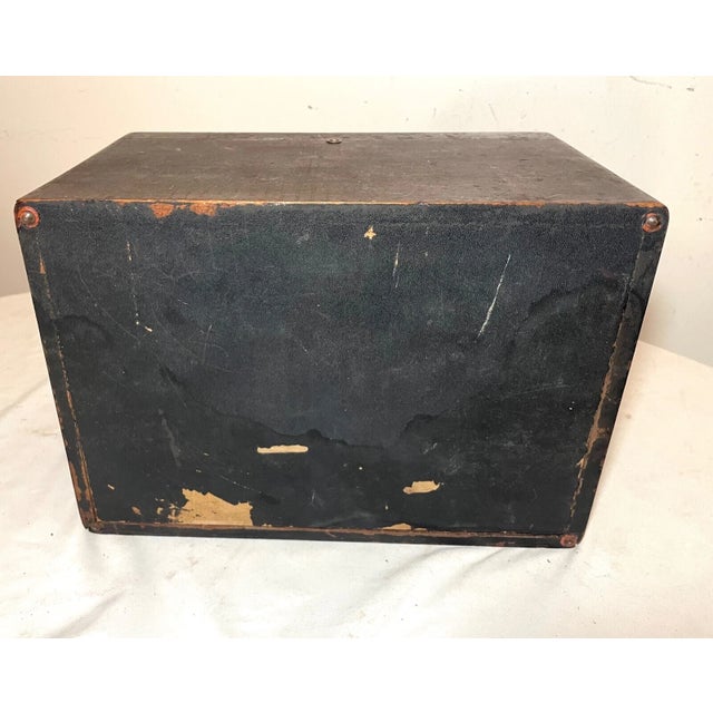 Wood Quality Antique 1800's Handmade Wooden Glass Cigar Tobacco Humidor Box Casket For Sale - Image 7 of 12