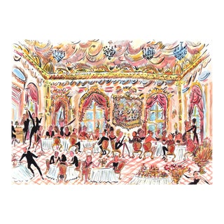 "Evening in the Rose Room" Original Whimsical Figurative Painting by Pauline de Roussy de Sales For Sale