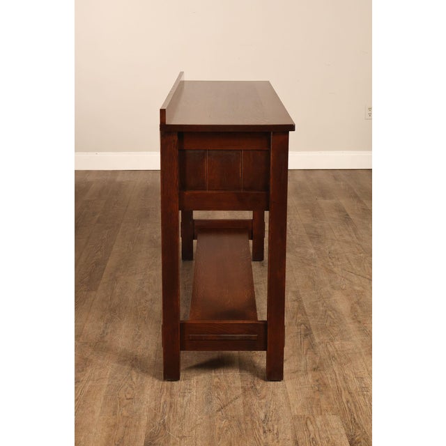 Stickley Mission Collection Oak Console Table Server For Sale - Image 17 of 18