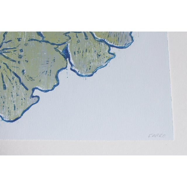 "Moonlit Hibiscus" Hand-Pulled Floral Woodblock Print by Michelle Farro For Sale In Philadelphia - Image 6 of 12