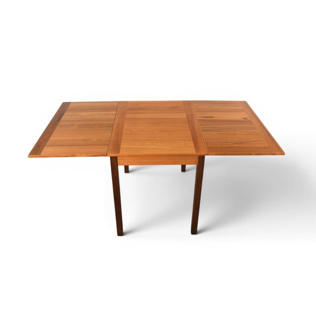 Wood Ansager Møbler Teak Drop Leaf Dining Table | Danish Modern 1960s For Sale - Image 7 of 11