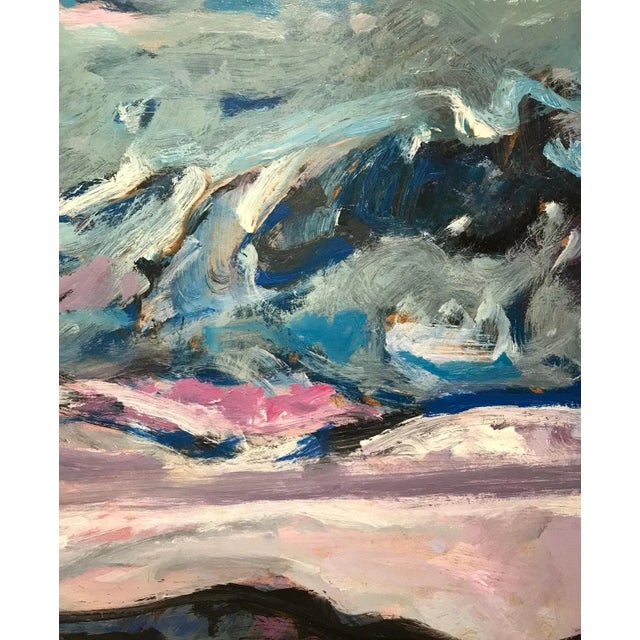 1980s Jean Krillé, Tableau No. 83, Oil on Wood, 1985 For Sale - Image 5 of 8