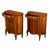 Brown Pair Antique 18thC French Louis XV Inlaid Marquetry Ormolu Tambour Cabinets 1780 For Sale - Image 8 of 18