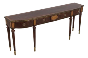 Theodore Alexander Georgian Style Mahogany Inlay Buffet Console Table