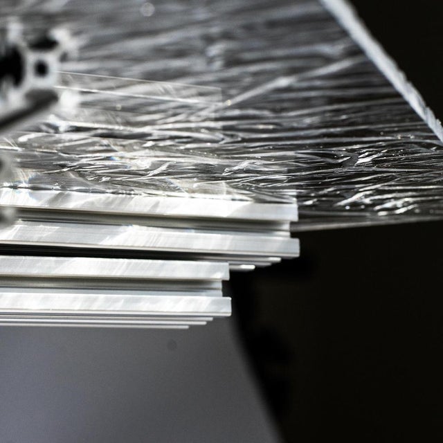 Ice Aluminum and Acrylic Glass Side Table by Baka Studio For Sale - Image 9 of 12