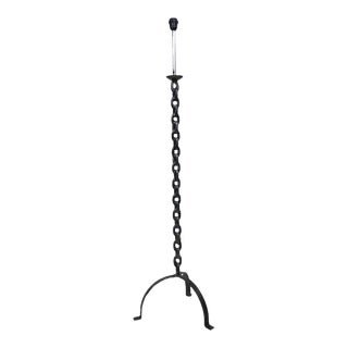 Vintage Iron Chain Solid Industrial Rustic Floor Lamp For Sale