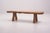One of a kind, handmade coffee table / bench in solid elm, by Carl-Axel Beijbom, Simlingegården Sweden 1965. Scandinavian...