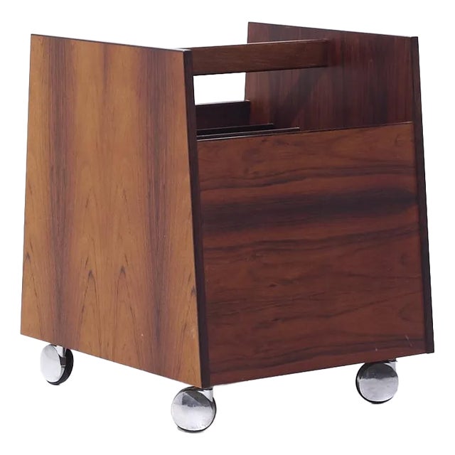 Rolf Hesland for Bruksbo Mid Century Danish Rosewood Record Caddy For Sale