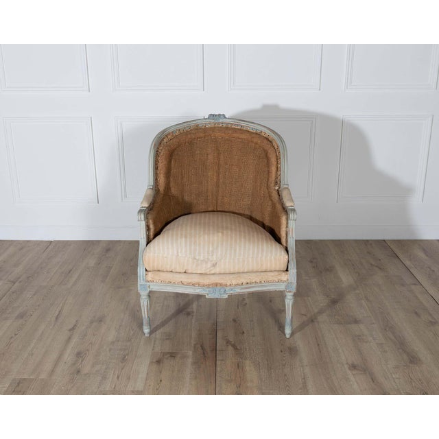 19th Century French Louis XVI Style Painted Lie de Repos For Sale - Image 12 of 13