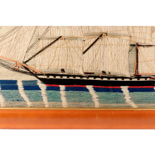 British Woolwork: Sails of the Empire, a Full-Rigged Royal Navy Woolie For Sale - Image 12 of 12