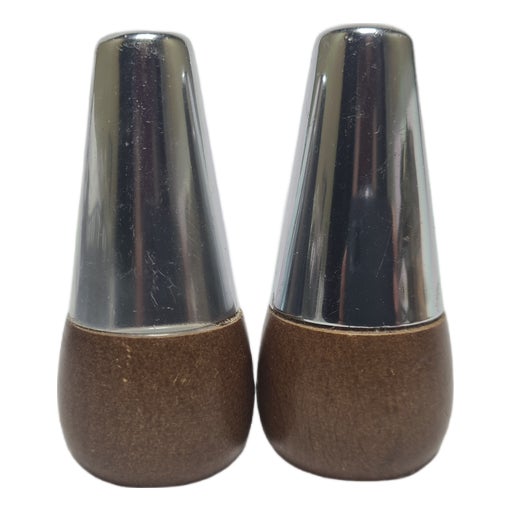 Vintage Salt and Pepper Holders from A&B, Denmark, 1950s, Set of 2 For Sale