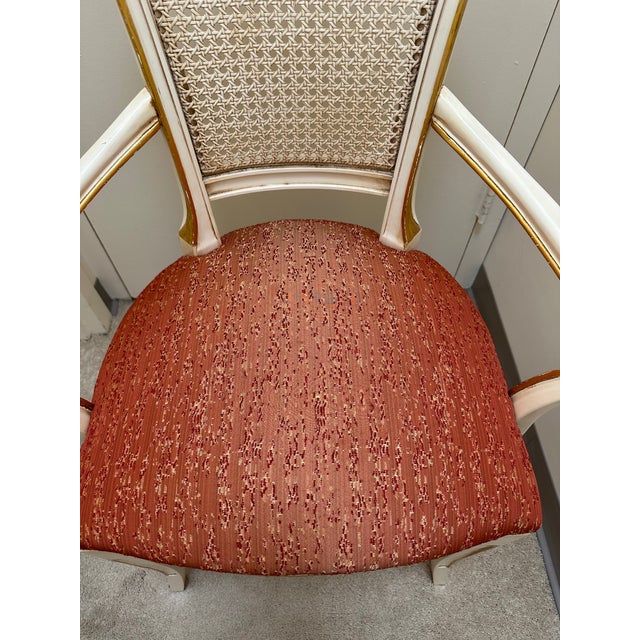 1990s Vintage Neoclassical Hand Crafted Painted Armchairs by Caspani Tino - Set of 2 For Sale - Image 5 of 9