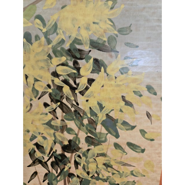 Late 20th Century Beautiful Italian Hand Painted Folding Screen of Peasants For Sale - Image 13 of 18