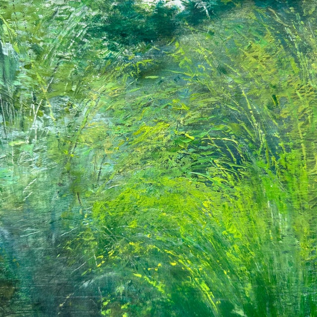 Timoteo Pérez Rubio, Green Landscape, 1920s, Oil on Cardboard For Sale - Image 16 of 18