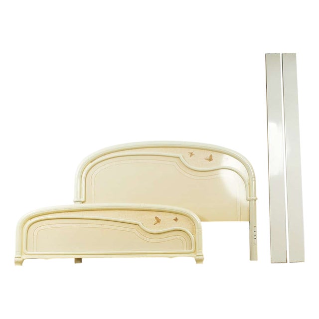 Vintage White Lacquered Bed For Sale