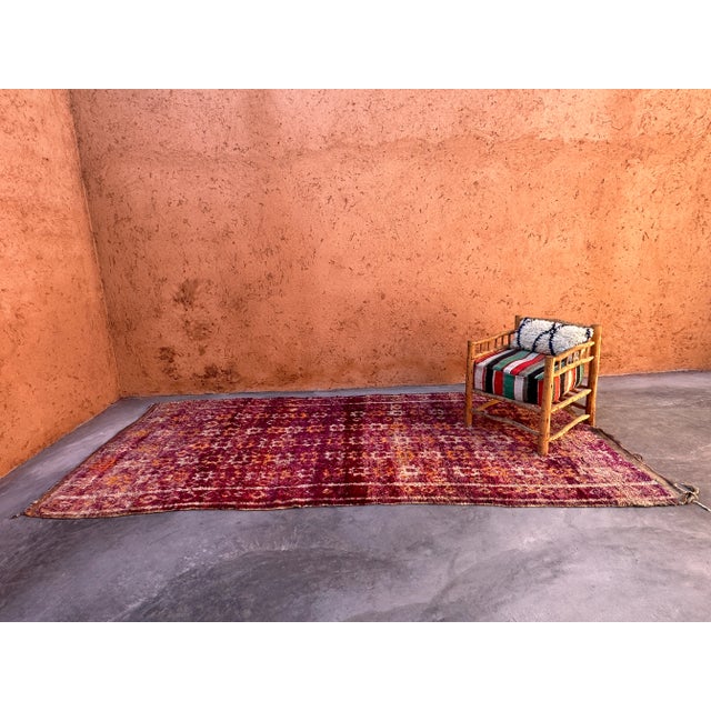 Moroccan Purple Moroccan Rug - 6'0" X 12'7" Ft For Sale - Image 9 of 10