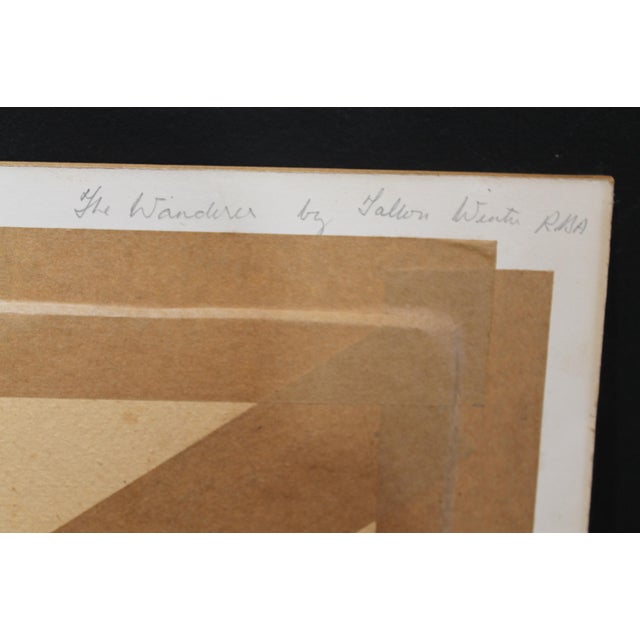 William Tatton Winter, The Wanderer, 1910, Watercolor, Framed For Sale - Image 6 of 12