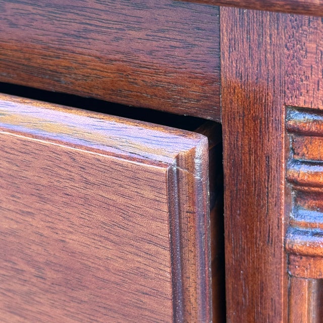 Mid 20th Century Kling Furniture Chippendale Solid Mahogany 6 Drawer Highboy Dresser For Sale - Image 14 of 18