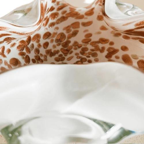 Metal Vintage Murano Glass Bowl by Fratelli Toso, 1950s For Sale - Image 7 of 8