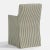 Stoffer Home x Cloth & Company Lindy Slipcover Dining Arm Chair in Jane stripe laurel For Sale In Chicago - Image 6 of 7