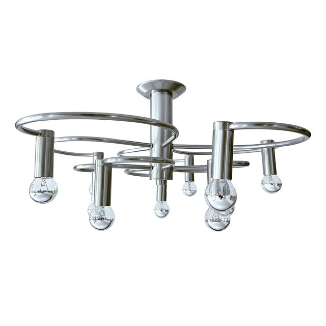 Large Vintage Helix Ceiling Light from Cosack For Sale