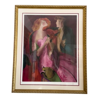 Linda Le Kinff “Robe Du Soir” Seriolithograph in Color on Paper., 2005 For Sale