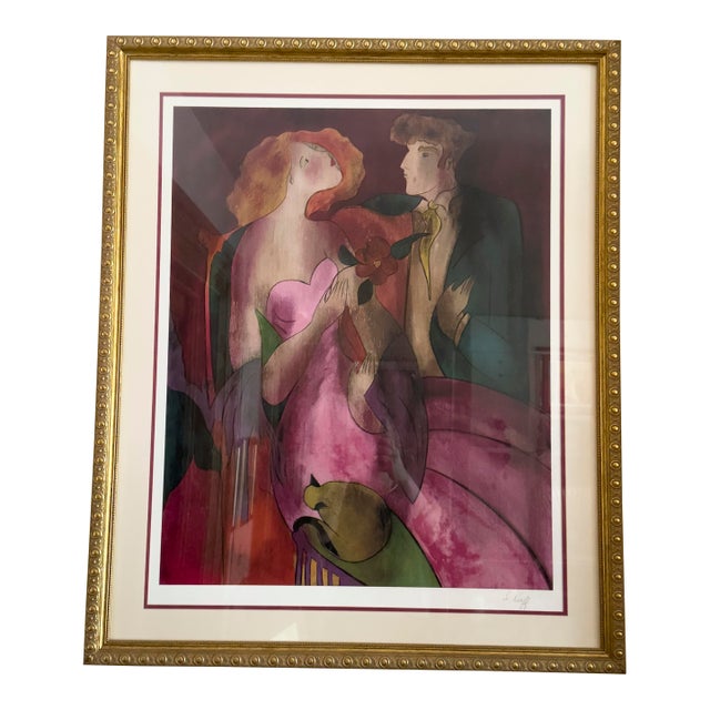 Linda Le Kinff “Robe Du Soir” Seriolithograph in Color on Paper., 2005 For Sale