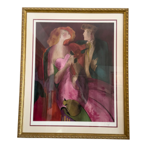 Linda Le Kinff “Robe Du Soir” Seriolithograph in Color on Paper., 2005