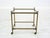 Brass side table, mobile bar / alcohol bar / mobile table, 1960s